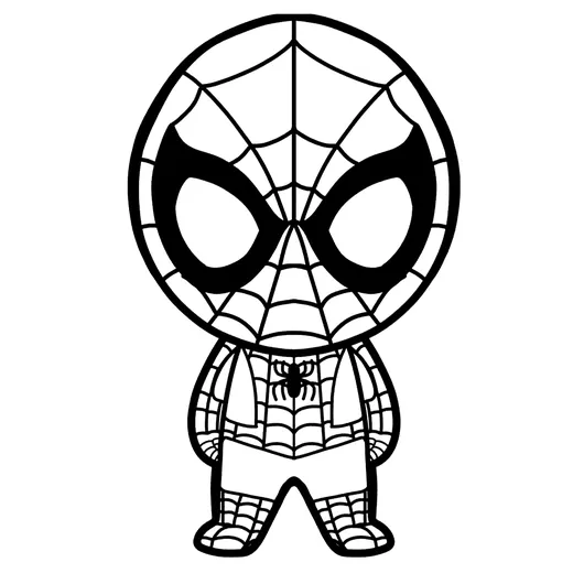 Desenho do Homem-Aranha para colorir
